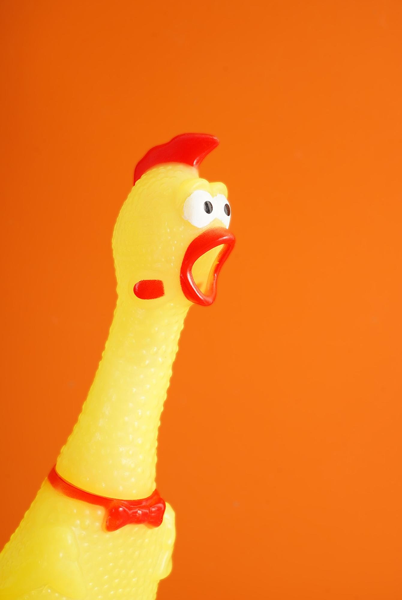  Yoyoso Ses Çıkaran Tavuk Figür Oyuncak Sarı 8 x 40 cm