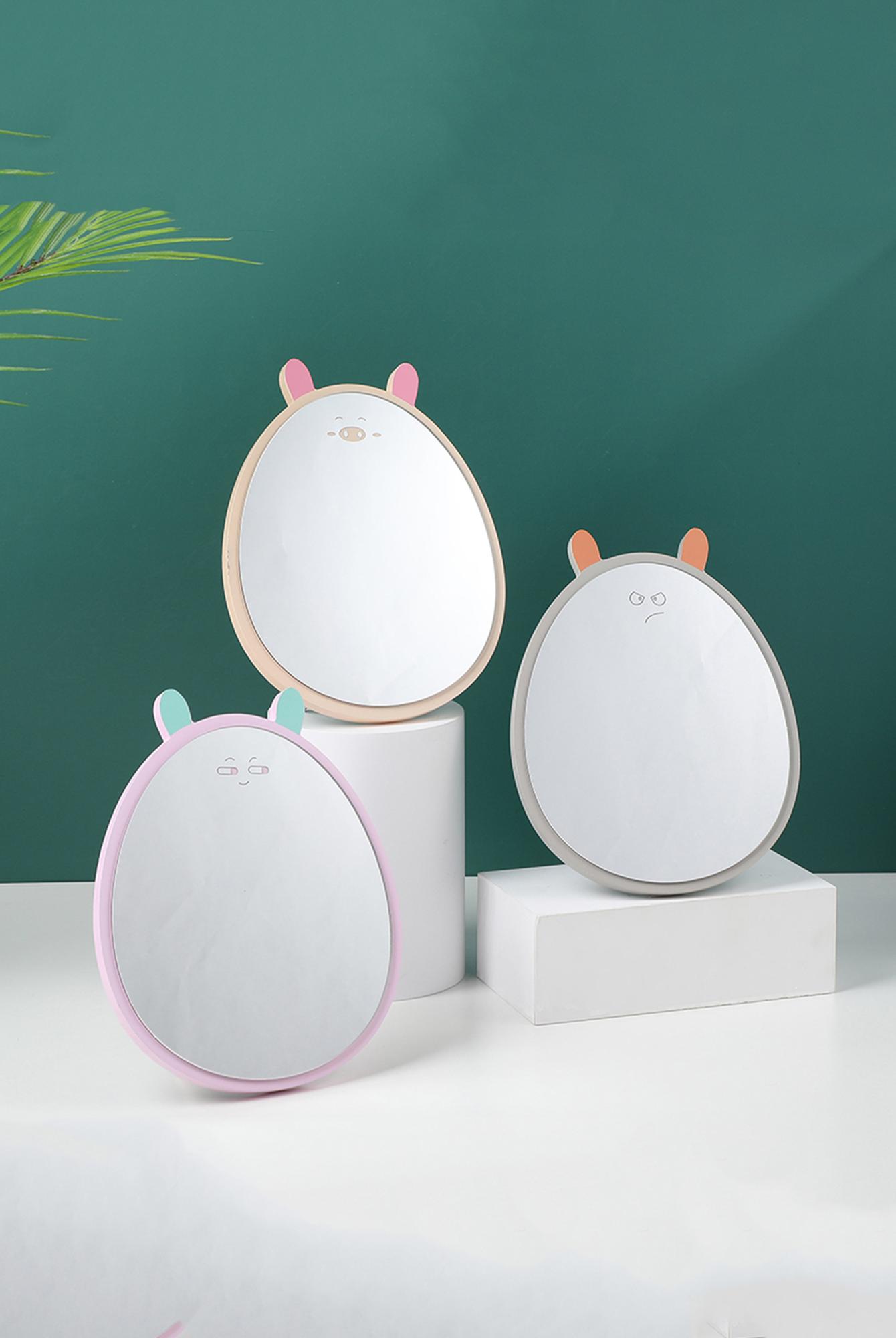  Yoyoso Sevimli Ayı Oval Kulaklı Ahşap Ayna