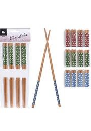  Ecrou Puantiye Desenli Bambu Chopstick Set 8 Parça 22,5 x 0,7