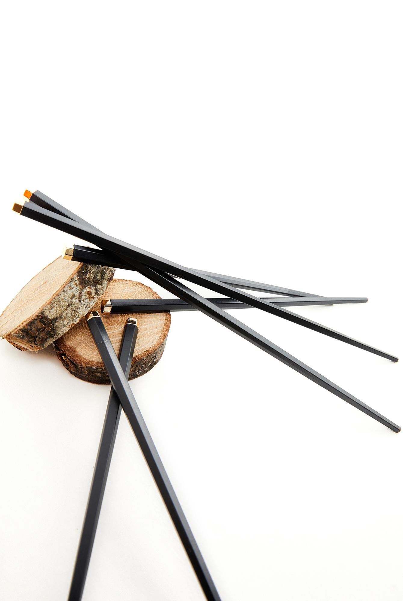  Yoyoso Metal Chopstick Seti 3 Çift Aile
