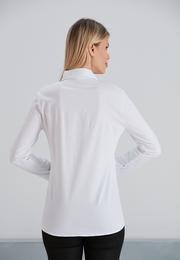  Ecrou Kadın Beyaz Basıc Regular Fit Poplin Gömlek