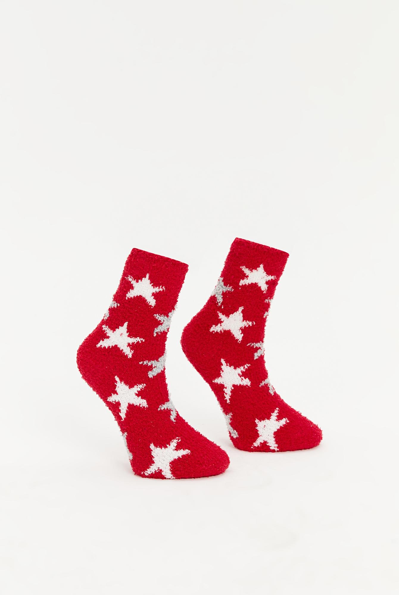  Ecrou Star Ev Çorabı Kırmızı