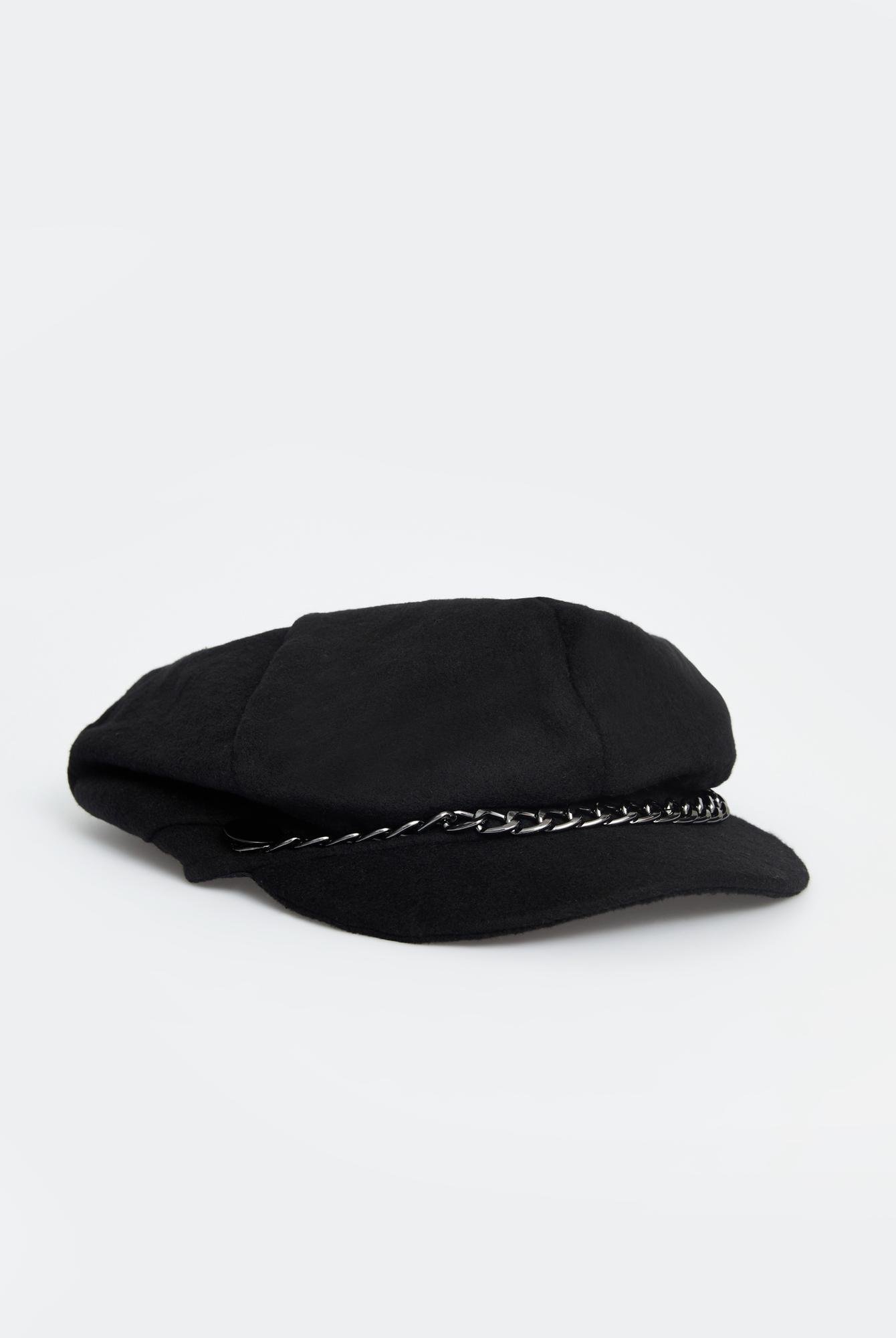  Ecrou Keçe Denizci Şapka Siyah
