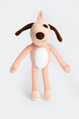 Ecrou Uzun Bacaklı Köpek Temalı Yastık Pelüş Maskot Oyuncak Somon 30 cm