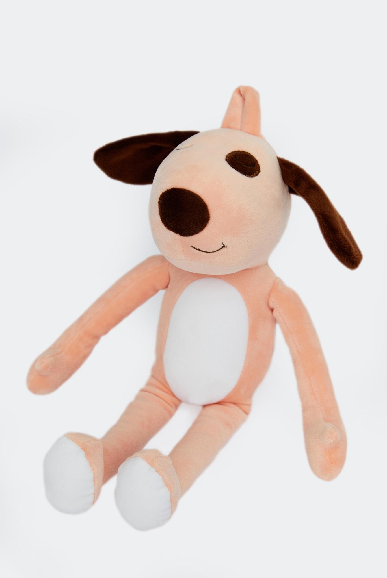  Ecrou Uzun Bacaklı Köpek Temalı Yastık Pelüş Maskot Oyuncak Somon 30 cm