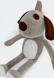 Ecrou Uzun Bacaklı Köpek Temalı Yastık Pelüş Maskot Oyuncak  Gri 30 cm