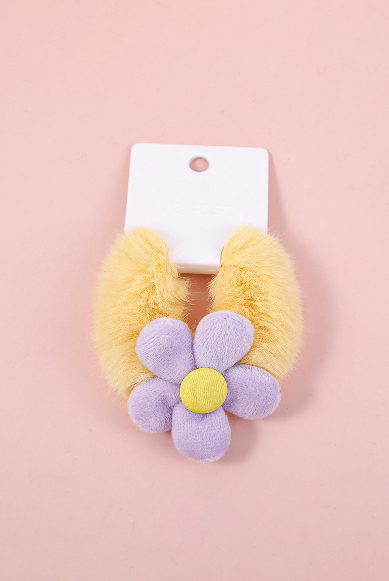  Yoyoso Peluş Mor Papatyalı Toka