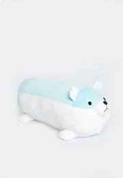  Ecrou Spandex Silindir Köpek Yastık 50 cm Mavi