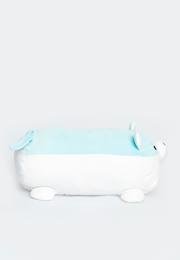  Ecrou Spandex Silindir Köpek Yastık 50 cm Mavi