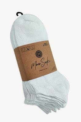 Monosocks 10lu Beyaz Patik Çorap
