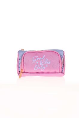 Ecrou Kaukko Sparkle Plump Kalem Çantası Duble Pembe