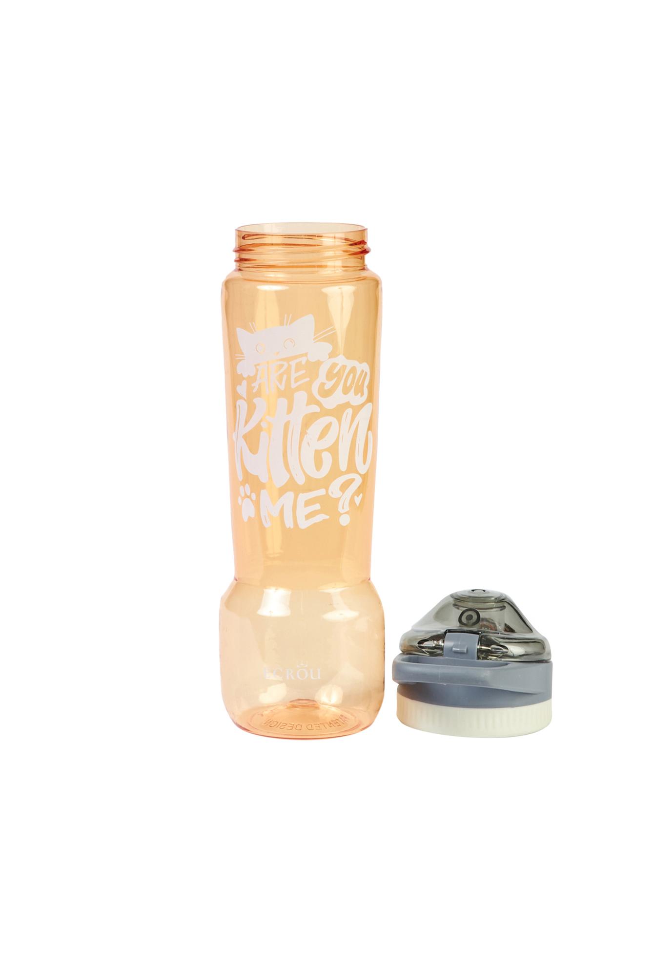  Ecrou Baskılı Tritan Kilitli Modern Suluk Turuncu 650 ml