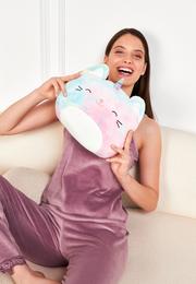  Sevimli Pelüş Unicorn Tasarımlı Uyku Arkadaşı Dekoratif Yastık Oyuncak 30 cm