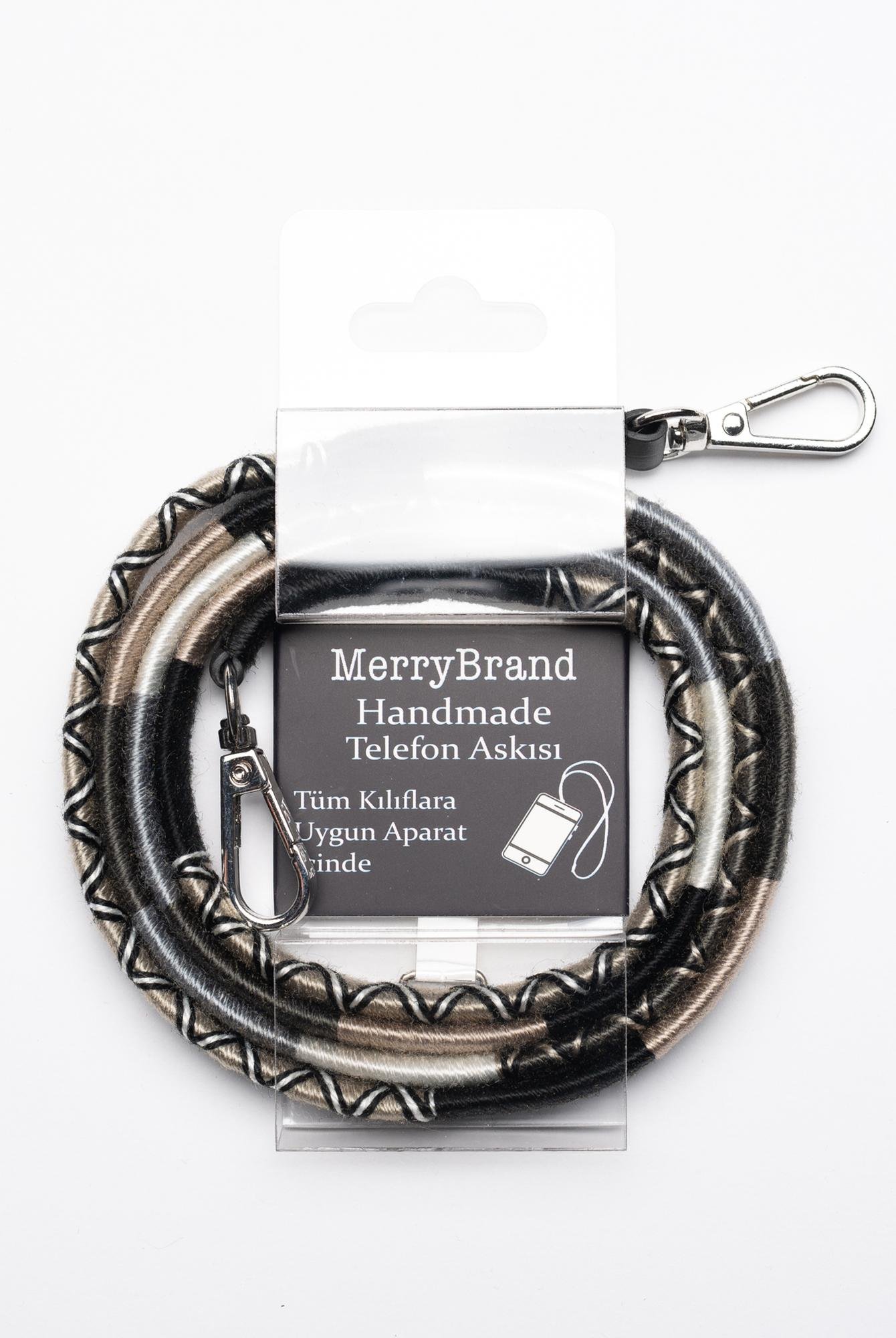  MerryBrand El Yapımı Örme Telefon ve Çanta Askısı Twist