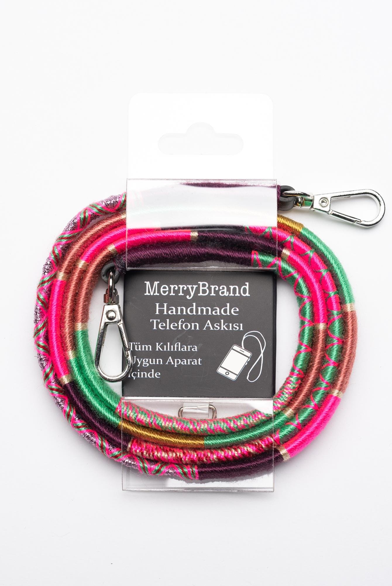  MerryBrand El Yapımı Örme Telefon ve Çanta Askısı Gypys