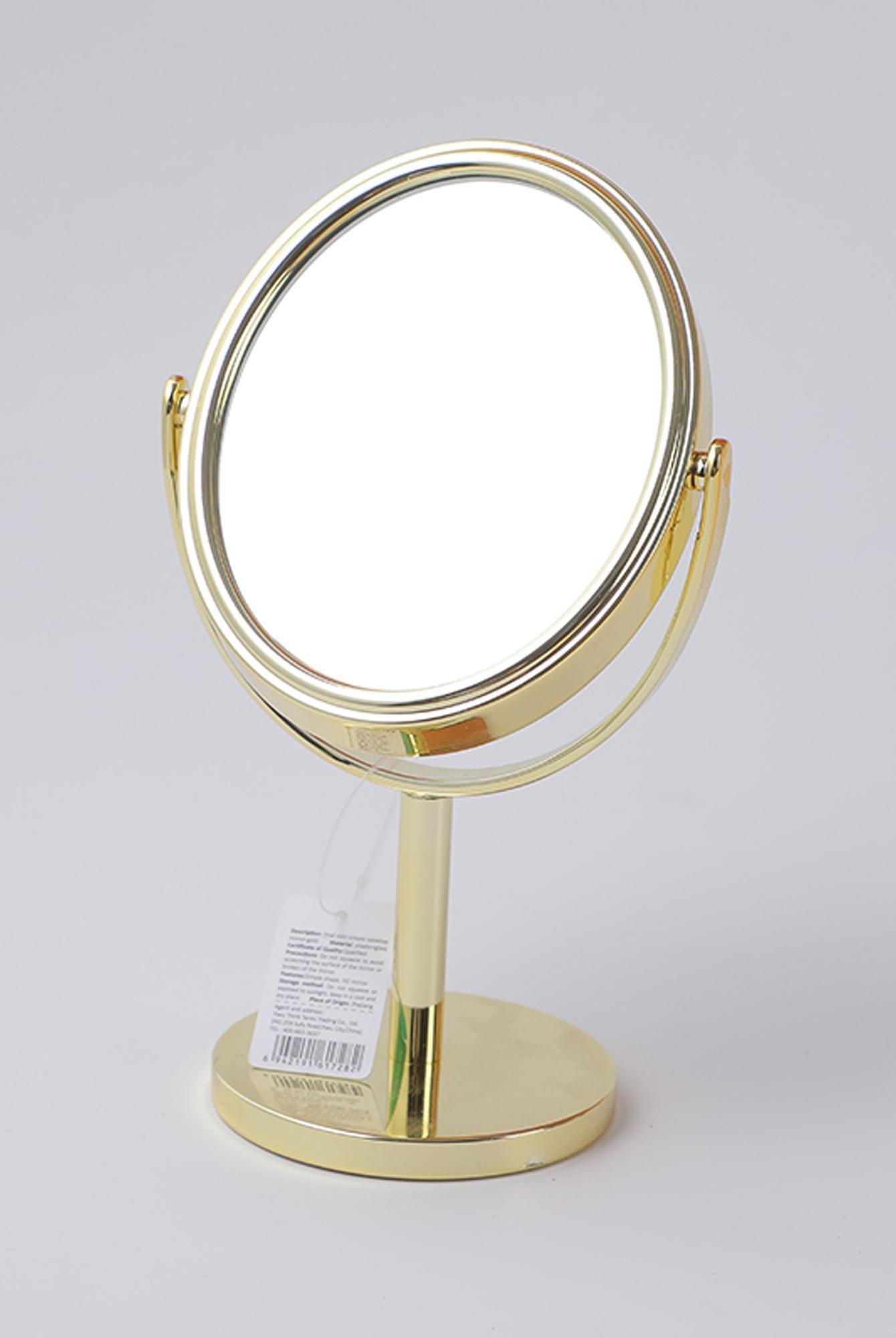  Yoyoso Mini Oval Masa Üstü Ayna Gold