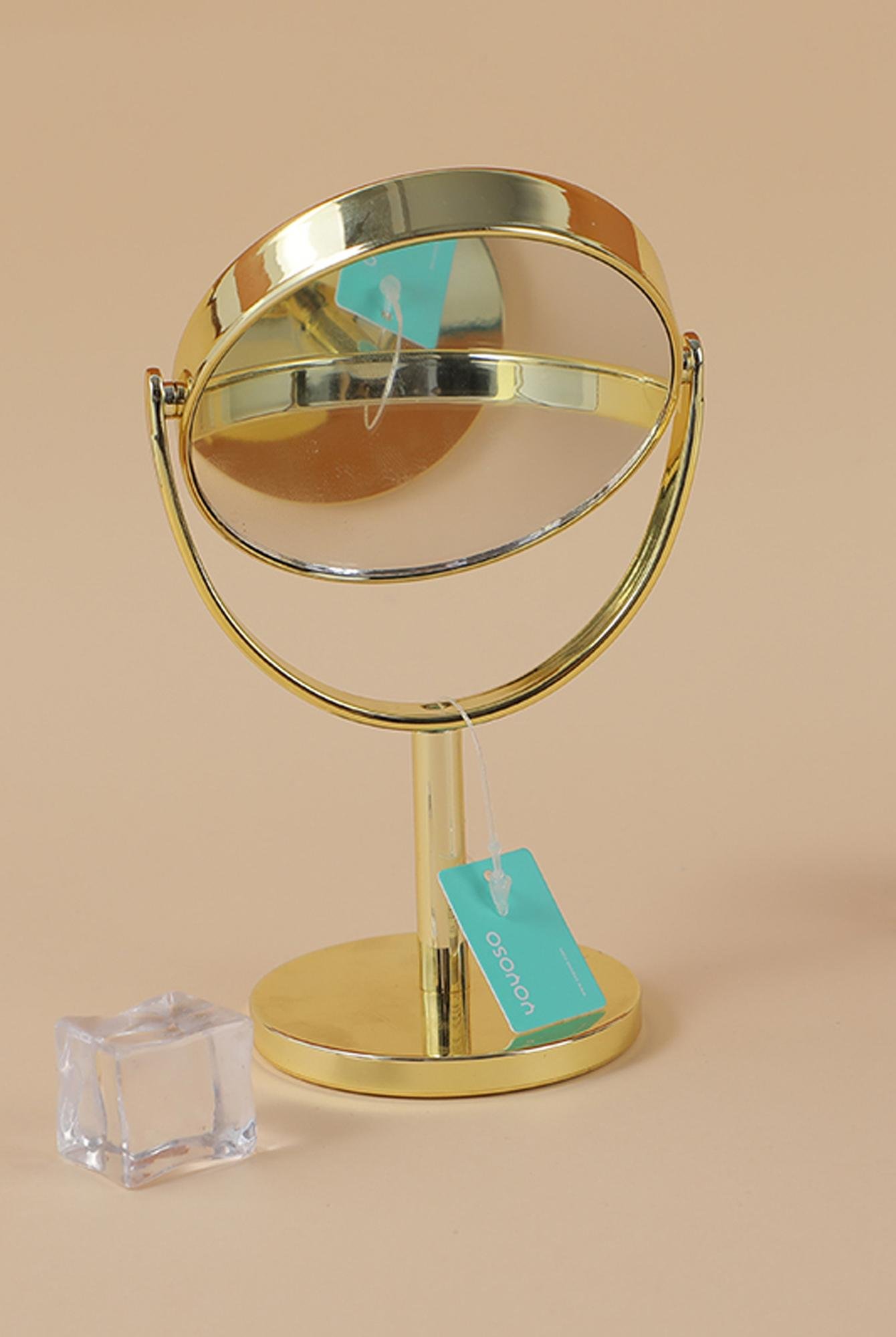  Yoyoso Mini Oval Masa Üstü Ayna Gold