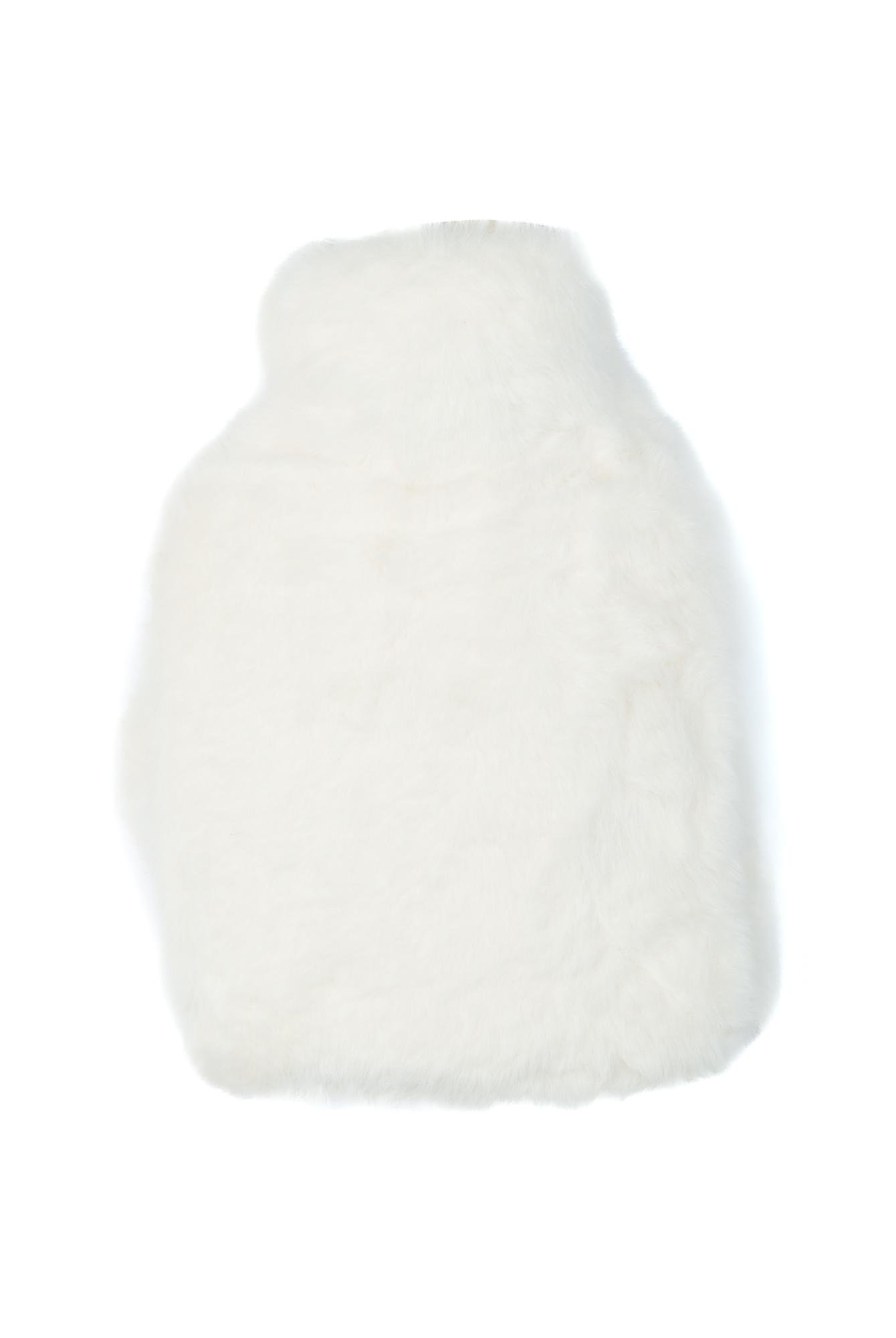  Yoyoso Pelüş Sevimli Kulaklı Tavşan Temalı Desenli Sıcak Su Torbası Termofor Beyaz 800 ml 23 x 17 cm