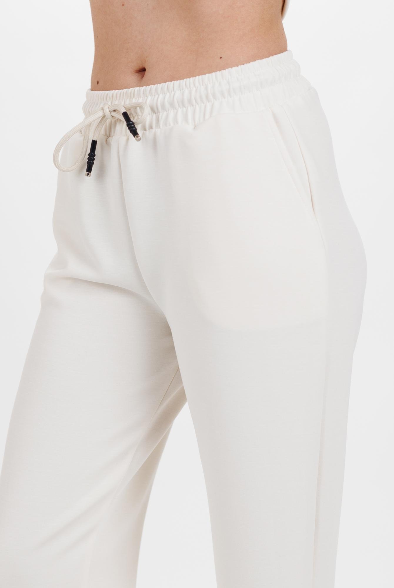  Ecrou Kadın Ekru Kısa Boru Paça Ultra Soft Örme Pantolon