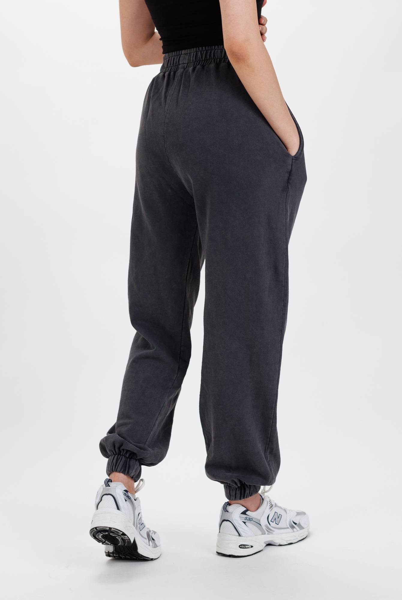  Ecrou Kadın Siyah Lastik Paça Jogger Ultra Soft Örme Pantolon
