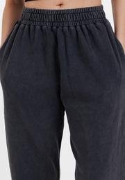  Ecrou Kadın Siyah Lastik Paça Jogger Ultra Soft Örme Pantolon