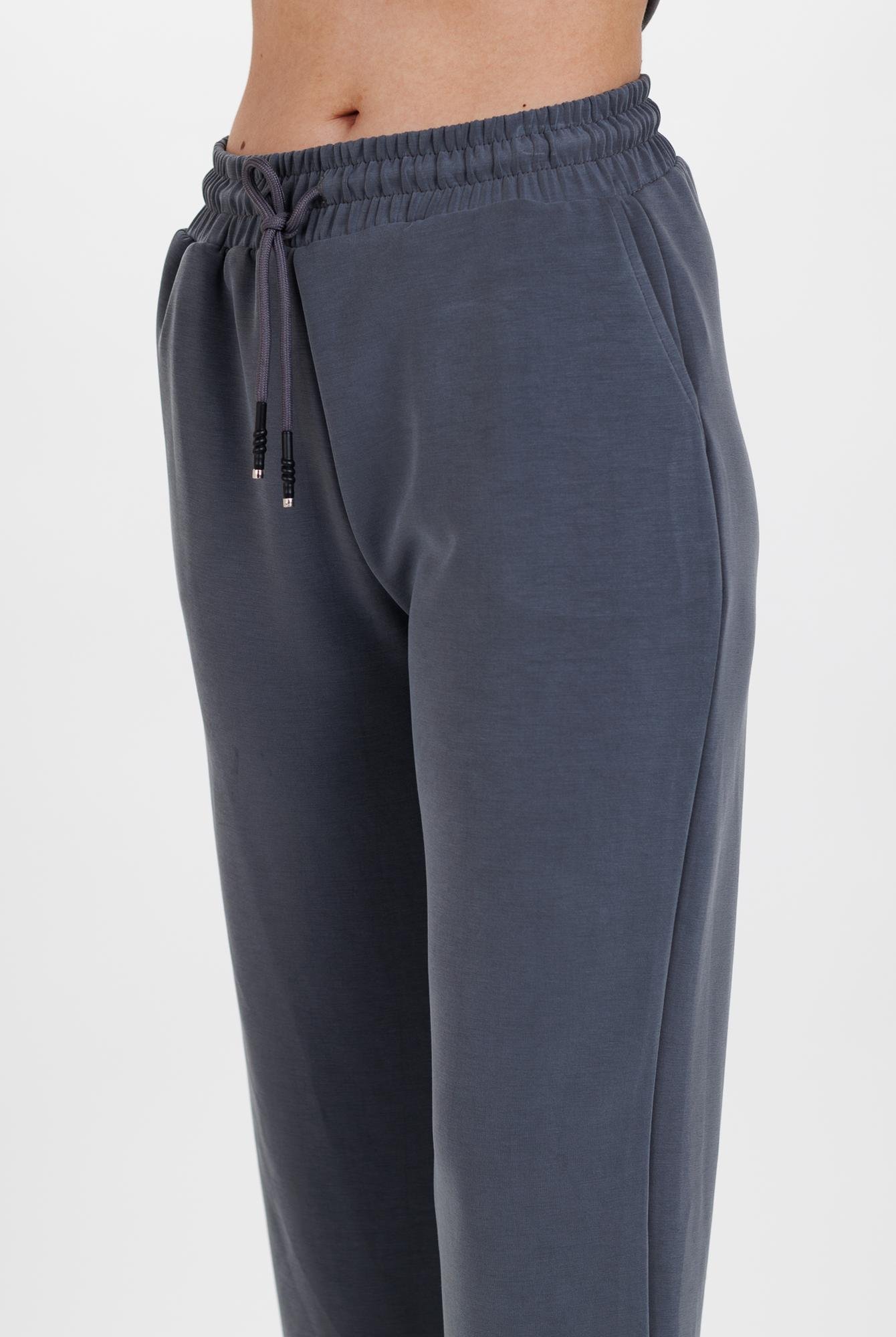  Ecrou Kadın Antrasit Kısa Boru Paça Ultra Soft Örme Pantolon