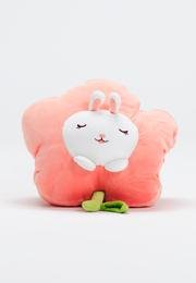  Ecrou Çiçek-Tavşan Karakter Uyku Arkadaşı Kol Geçirmeli Uyku Yastığı Pembe