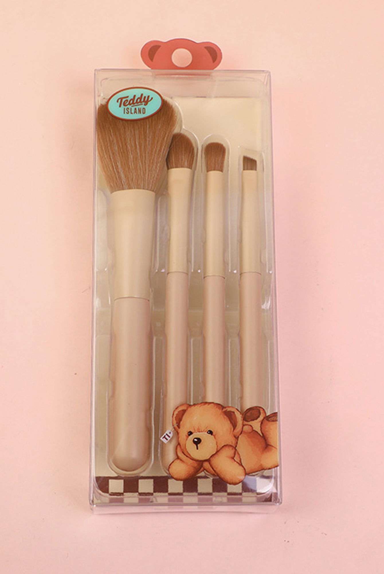  Yoyoso Teddy Island 4 Parça Makyaj Fırçası