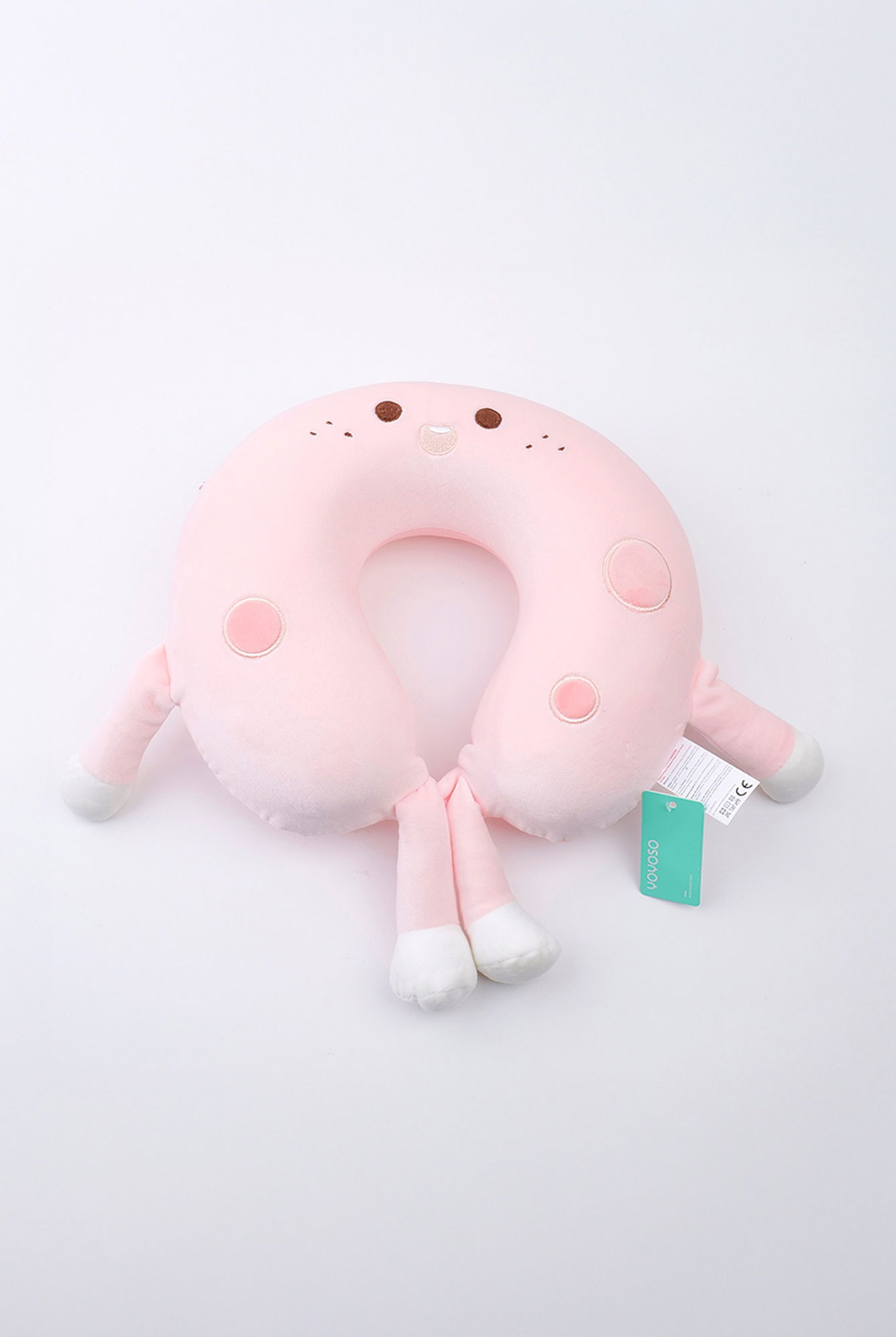  Yoyoso Cheese Memory Foam U Tipi Yastık Pembe