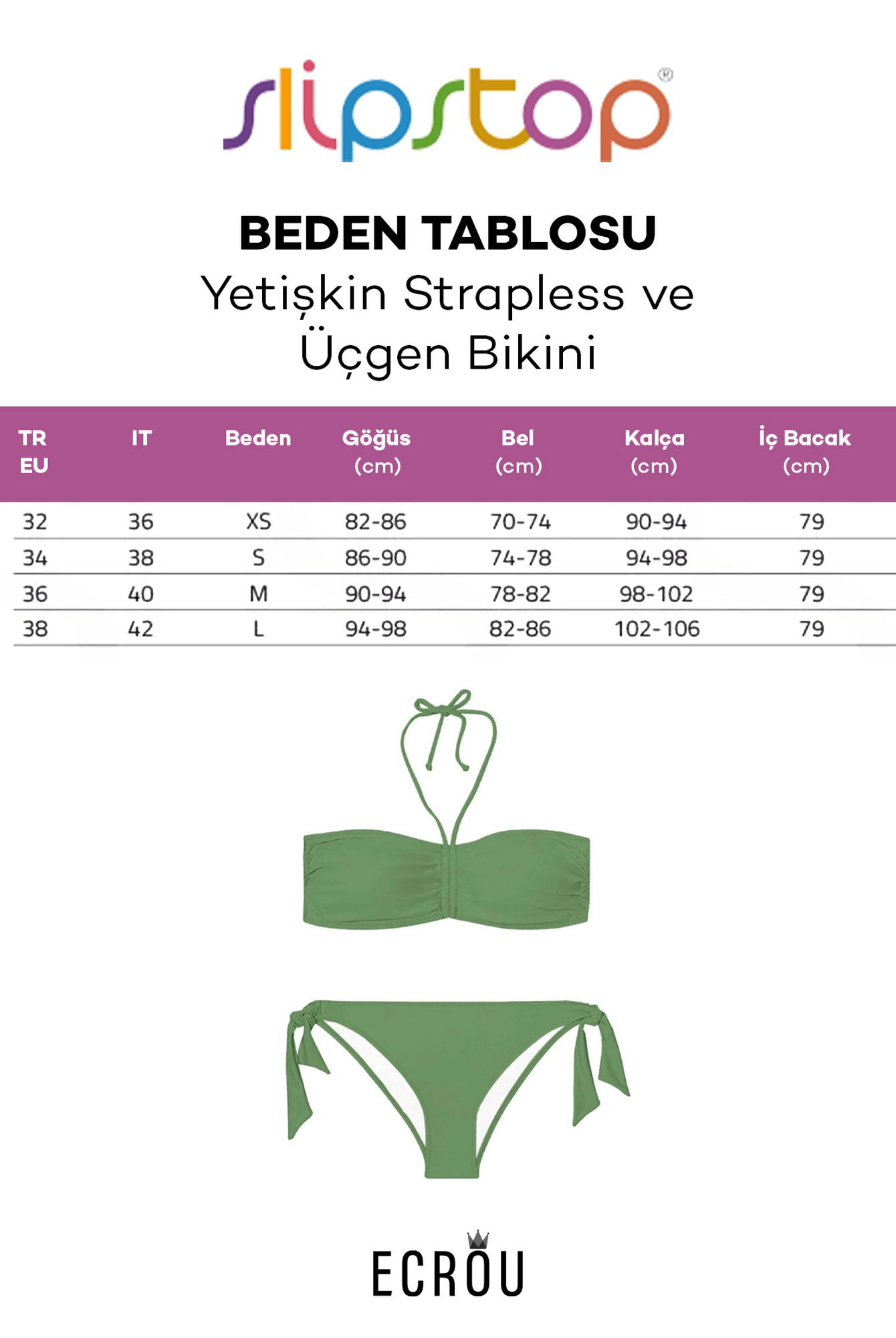  Slipstop Kadın Latoya Bikini